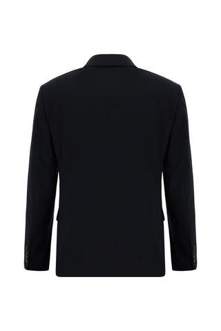  Siyah Lacivert 4 Drop Relaxed Fit Rahat Kesim Takım Elbise
