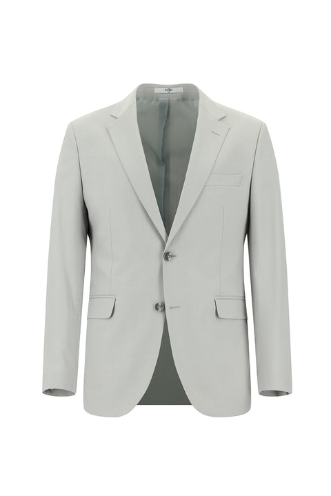 Light Gray 7 Drop Slim Fit Suit