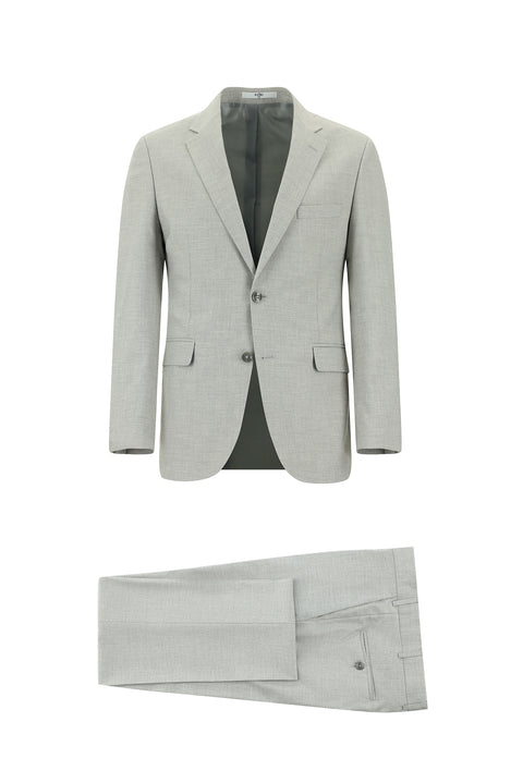 Medium Grey 7 Drop Slim Fit Suit
