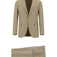 Light Brown 7 Drop Slim Fit Narrow Cut Suit