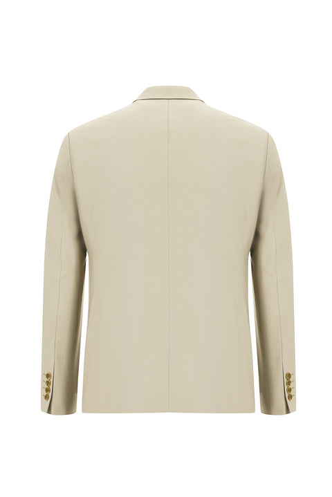 Light Beige 7 Drop Slim Fit Narrow Cut Suit