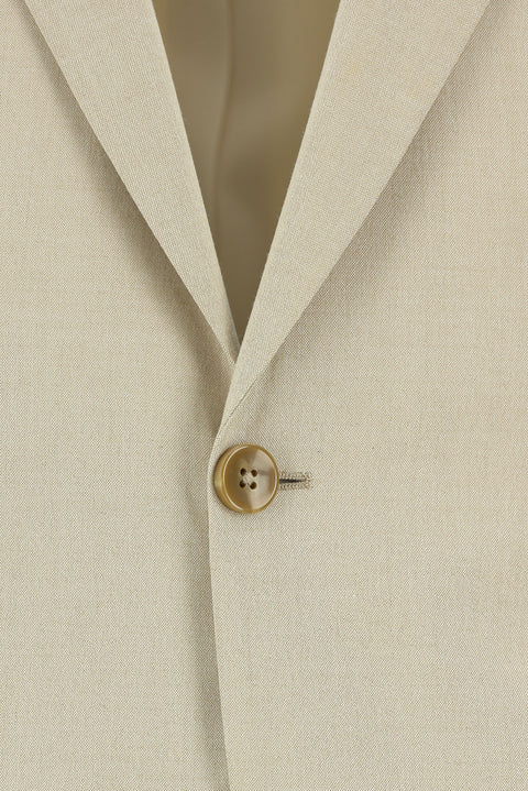 Light Beige 7 Drop Slim Fit Narrow Cut Suit