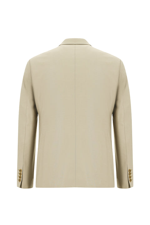 Medium Beige 7 Drop Slim Fit Suit