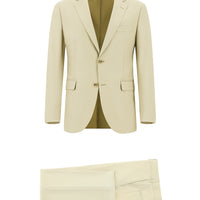 Cream 7 Drop Slim Fit Narrow Cut Suit