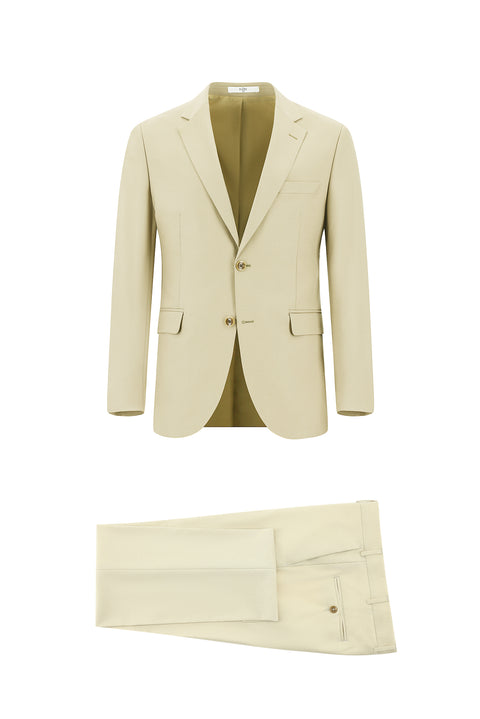 Cream 7 Drop Slim Fit Narrow Cut Suit