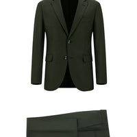 Dark Khaki 7 Drop Slim Fit Narrow Cut Suit