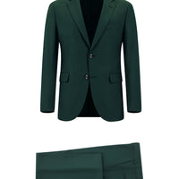 Orman Yeşili 7 Drop Slim Fit Dar Kesim Takım Elbise