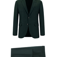 Dark Green 7 Drop Slim Fit Narrow Cut Suit