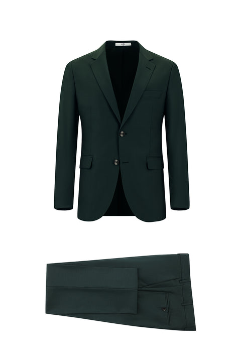 Dark Green 7 Drop Slim Fit Narrow Cut Suit
