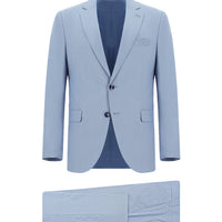 Light Blue 7 Drop Slim Fit Narrow Cut Suit