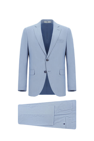  Açık Mavi 7 Drop Slim Fit Dar Kesim Takım Elbise
