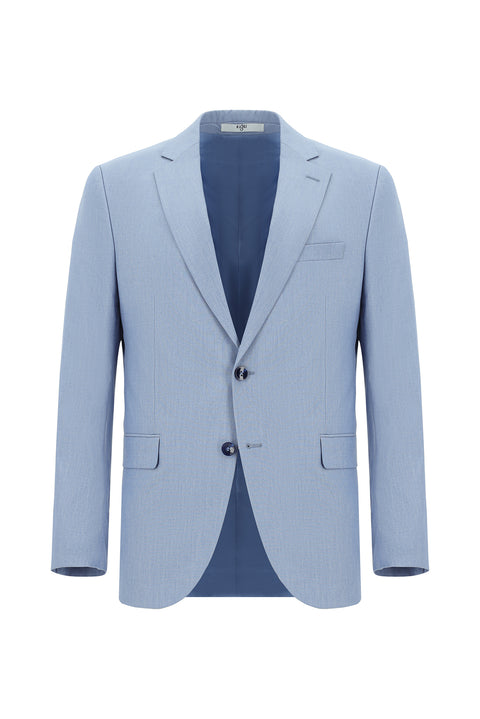 Light Blue 7 Drop Slim Fit Narrow Cut Suit