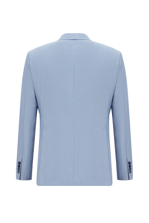 Light Blue 7 Drop Slim Fit Narrow Cut Suit