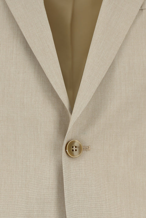 Medium Beige 7 Drop Slim Fit Suit