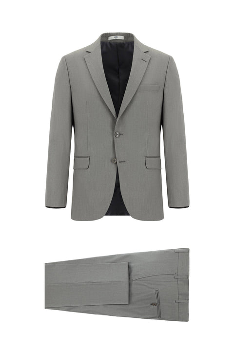 Medium Gray 6 Drop Regular Fit Standard Cut Suit