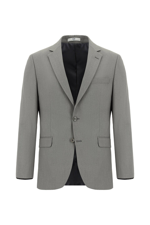 Medium Grey 4-Drop Relaxed Fit Suit