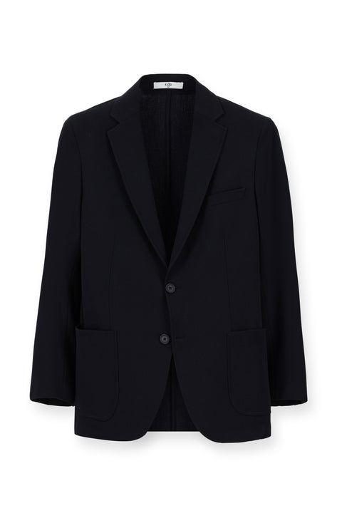 Dark Navy 7 Drop Slim Fit Suit with Elastic Waistband and Drawstring