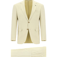 Cream 7 Drop Slim Fit Narrow Cut Suit
