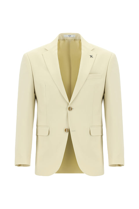 Cream 7 Drop Slim Fit Narrow Cut Suit