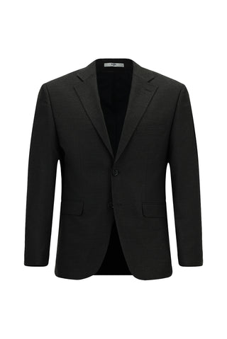 Koyu Füme 7 Drop Slim Fit Dar Kesim Mono Yaka Takım Elbise