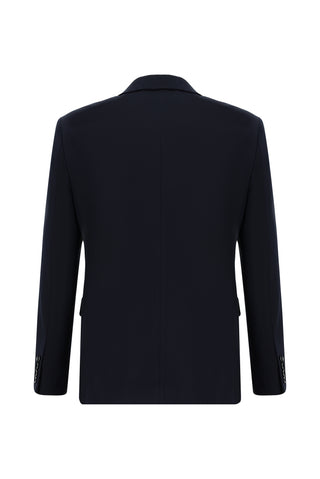  Koyu Lacivert 4 Drop Relaxed Fit Rahat Kesim Mevsimlik Likralı Esnek Takım Elbise