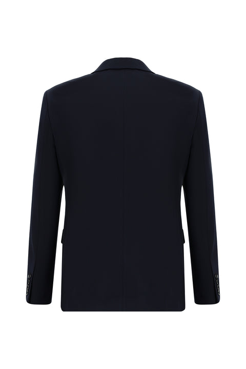 Dark Navy 4-Drop Relaxed Fit Seasonal Lycra Stretch Suit