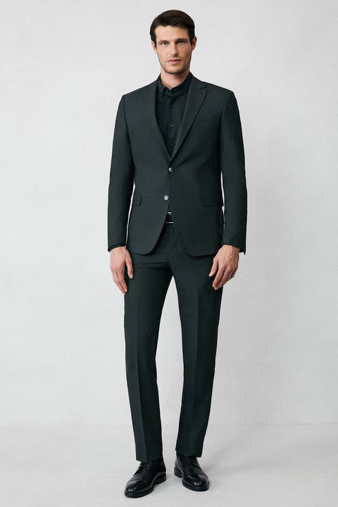 Dark Anthracite 7 Drop Super Slim Fit Extra Narrow Cut Seasonal Lycra Stretch Suit