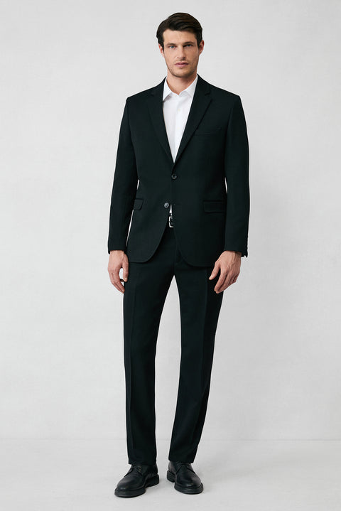 Black 8 Drop Long Slim Fit Seasonal Lycra Stretch Suit