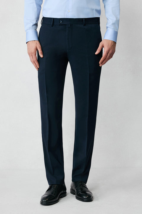 Dark Navy 7 Drop Super Slim Fit Extra Narrow Cut Seasonal Lycra Stretch Suit