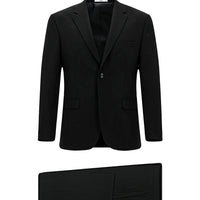 Black 4-Drop Relaxed Fit Suit