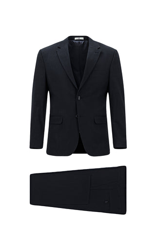  Siyah Lacivert 7 Drop Slim Fit Dar Kesim Takım Elbise