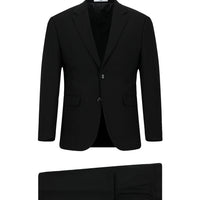 Black 6-Drop Regular Fit Standard Cut Suit