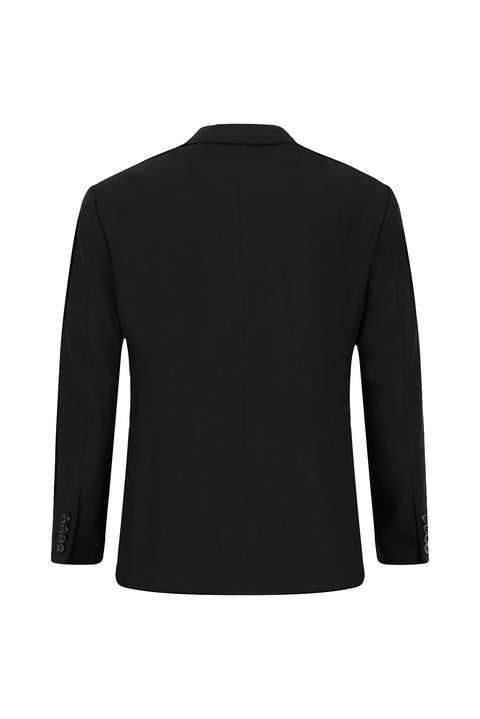 Black 6-Drop Regular Fit Standard Cut Suit