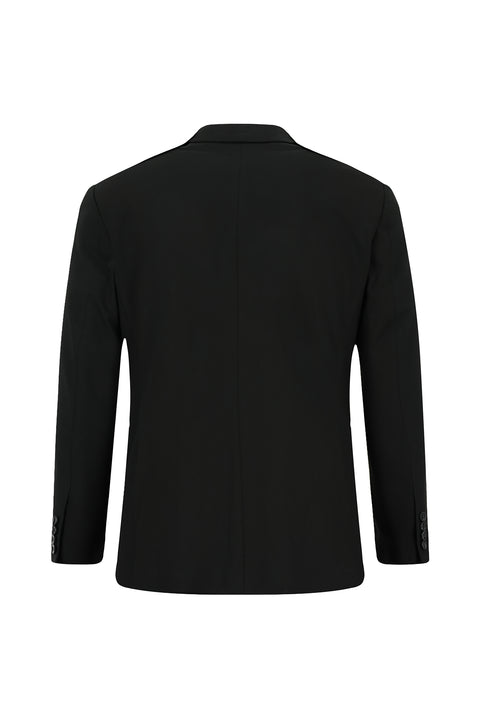 Black 6-Drop Regular Fit Standard Cut Suit