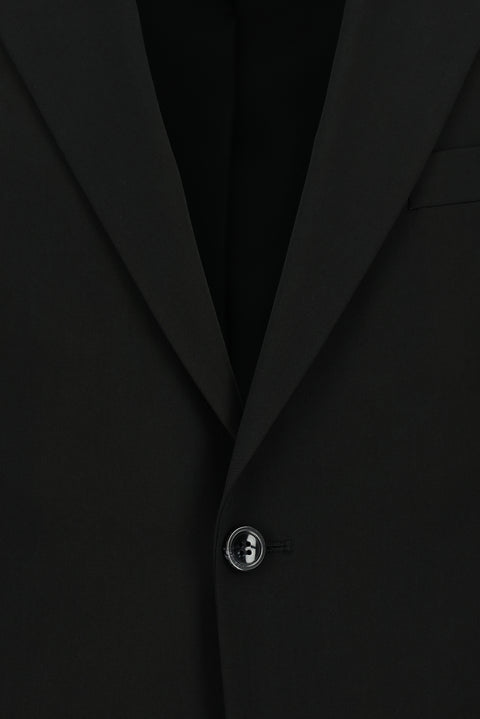 Black 6-Drop Regular Fit Standard Cut Suit