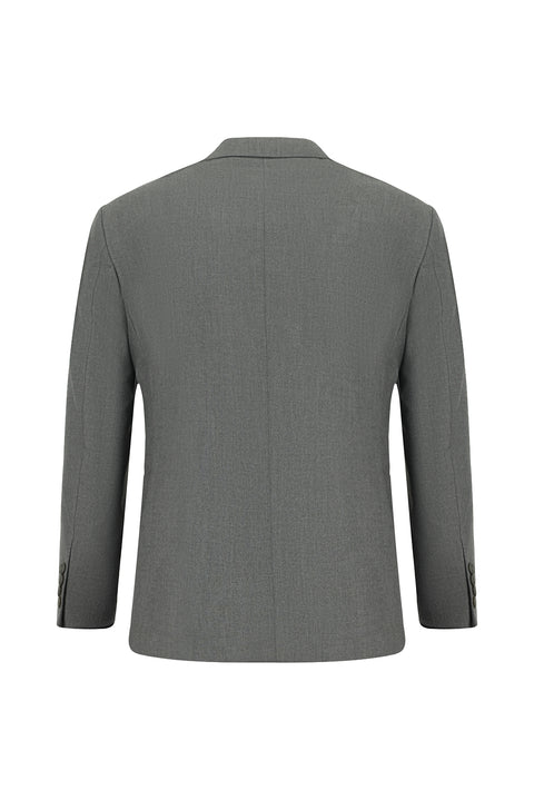 Medium Gray 7 Drop Slim Fit Suit