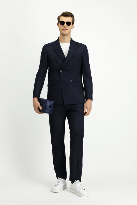 Dark Navy 6 Drop Regular Fit Standard Cut Double-Breasted Suit