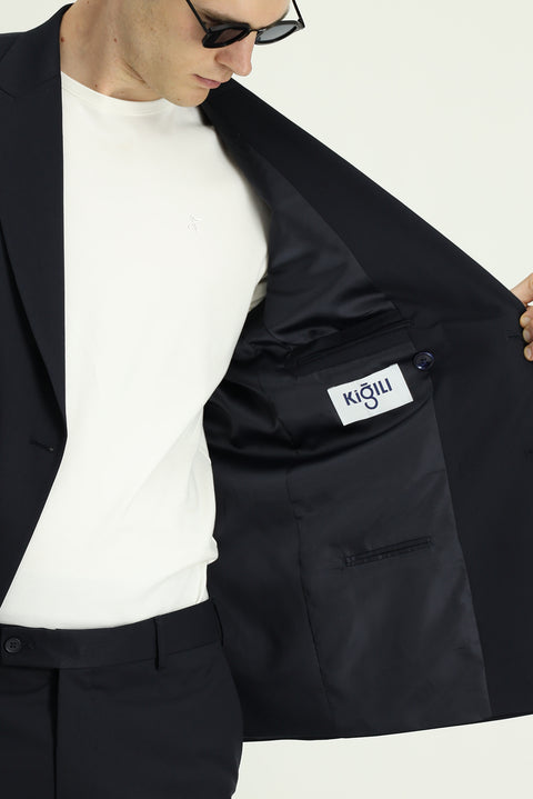 Dark Navy 6 Drop Regular Fit Standard Cut Double-Breasted Suit