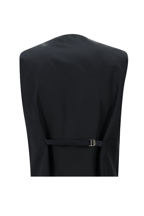 Black 6 Drop Regular Fit Standard Cut Suit with Vest
