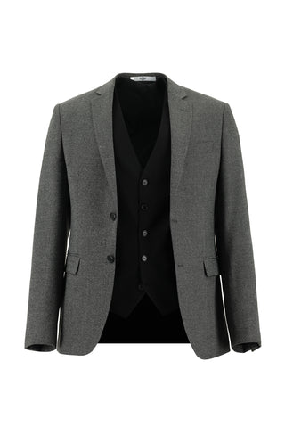  Koyu Antrasit 7 Drop Super Slim Fit Eksra Dar Kesim Kombinli Yelekli Takım Elbise