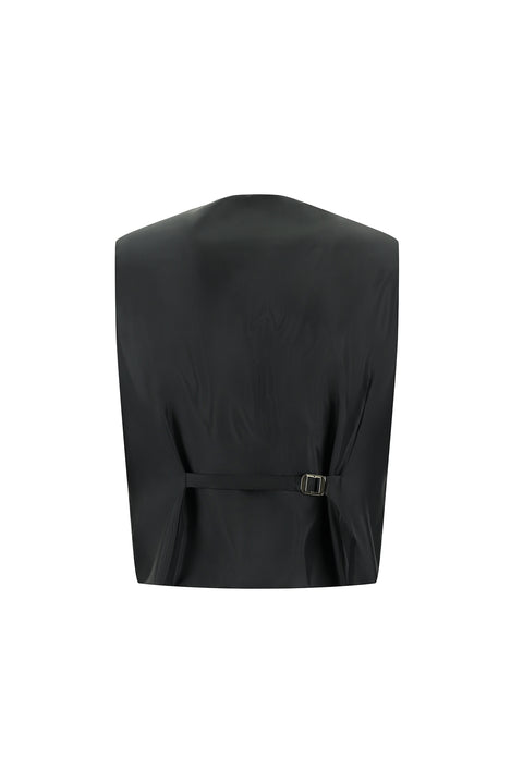 Dark Anthracite 7 Drop Super Slim Fit Extra Narrow Cut Suit with Vest