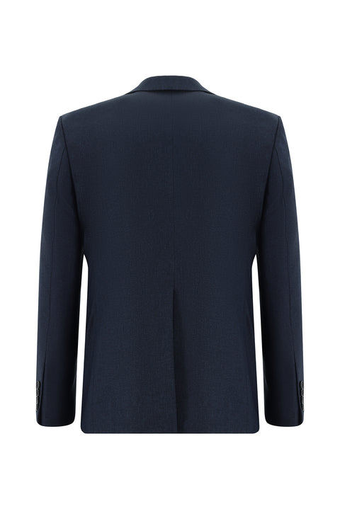Dark Navy 7 Drop Slim Fit Suit with Vest