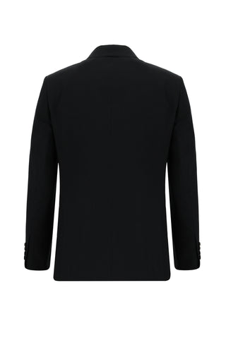  Siyah 7 Drop Slim Fit Dar Kesim Yelekli Takım Elbise