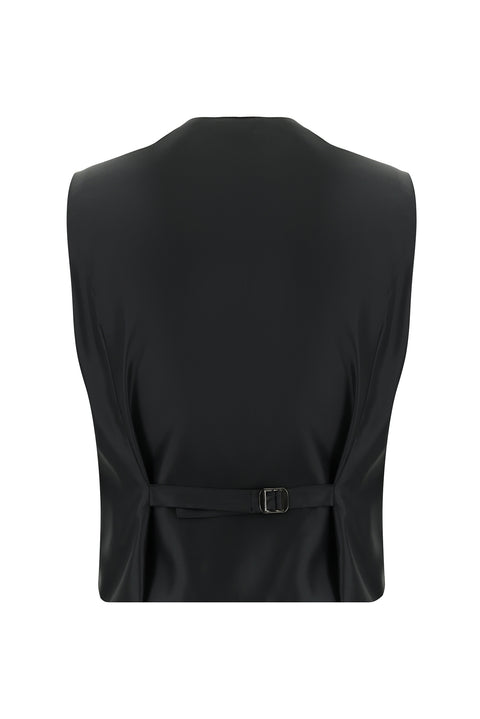 Black 7 Drop Slim Fit Suit with Vest