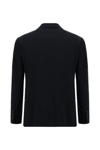  Siyah Lacivert 7 Drop Slim Fit Dar Kesim Yelekli Takım Elbise