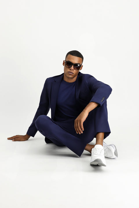 Medium Navy Techno-Line 7 Drop Super Slim Fit Extra Narrow Cut Suit