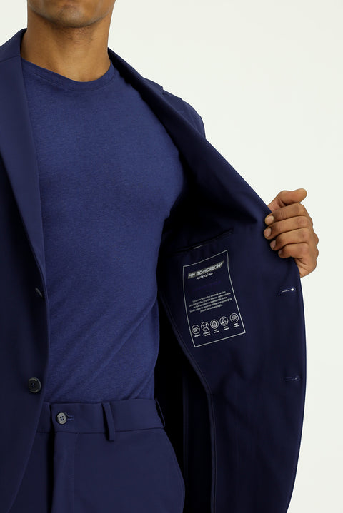 Medium Navy Techno-Line 7 Drop Super Slim Fit Extra Narrow Cut Suit