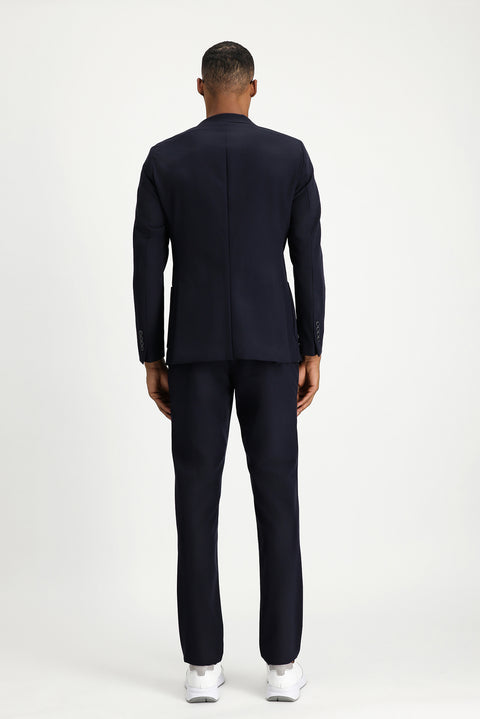 Dark Navy Techno-Line 7 Drop Super Slim Fit Extra Narrow Cut Suit