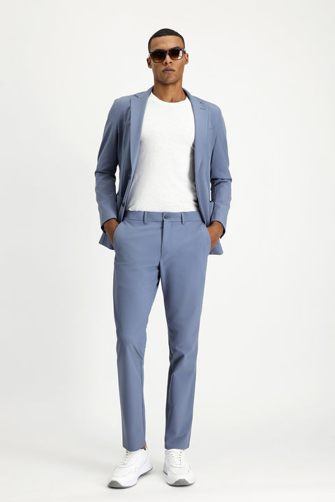 Dark Blue Techno-Line 7 Drop Super Slim Fit Extra Narrow Cut Suit