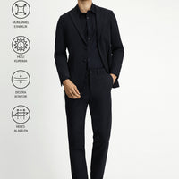 Dark Anthracite Techno-Line 7 Drop Super Slim Fit Extra Narrow Cut Suit